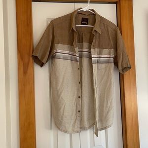 Prana Medium button up bowler shirt